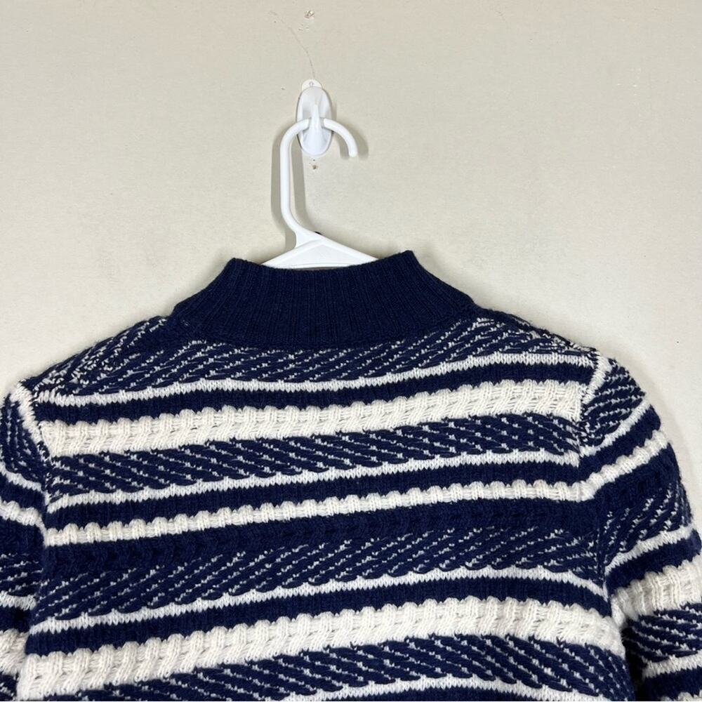 Woolovers Textured Stripe Zip Cardigan 100% Lambswool Size Small - Picture 8 of 14
